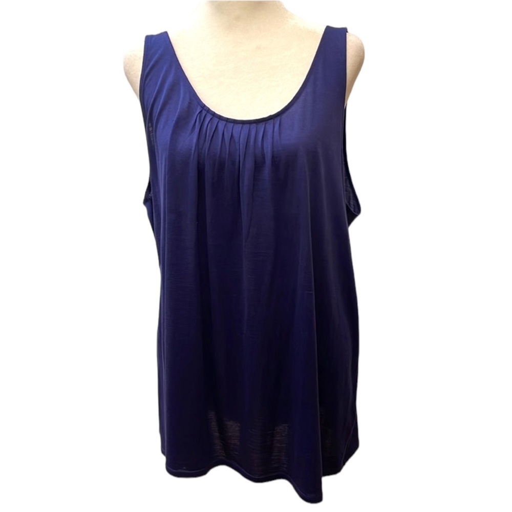 Eileen Fisher Silk and Cotton Tank in Marine Blue. Size XL. Gently worn.